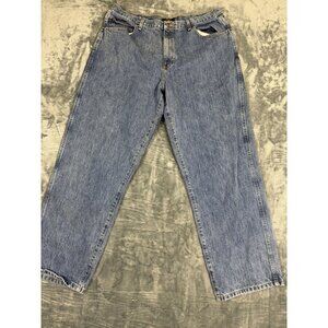 RedHead Mens Loose Fit Blue Denim Jeans 40X32 Classic Style